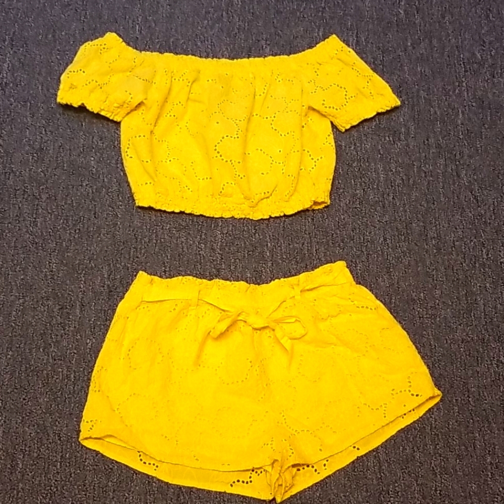 Donated Not Available Matching tops and shorts